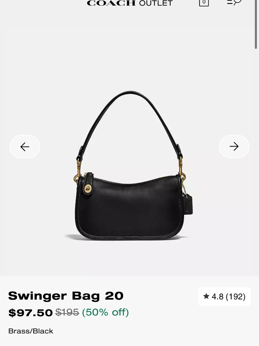 Coach swinger bag 20 - Picture 2 of 7